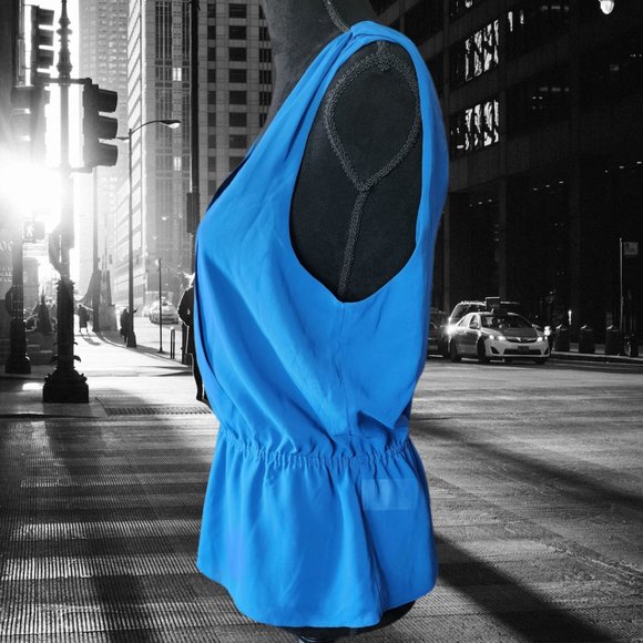 NWT BANANA REPUBLIC Double Wrap Blouse Size M NWT - Picture 2 of 7